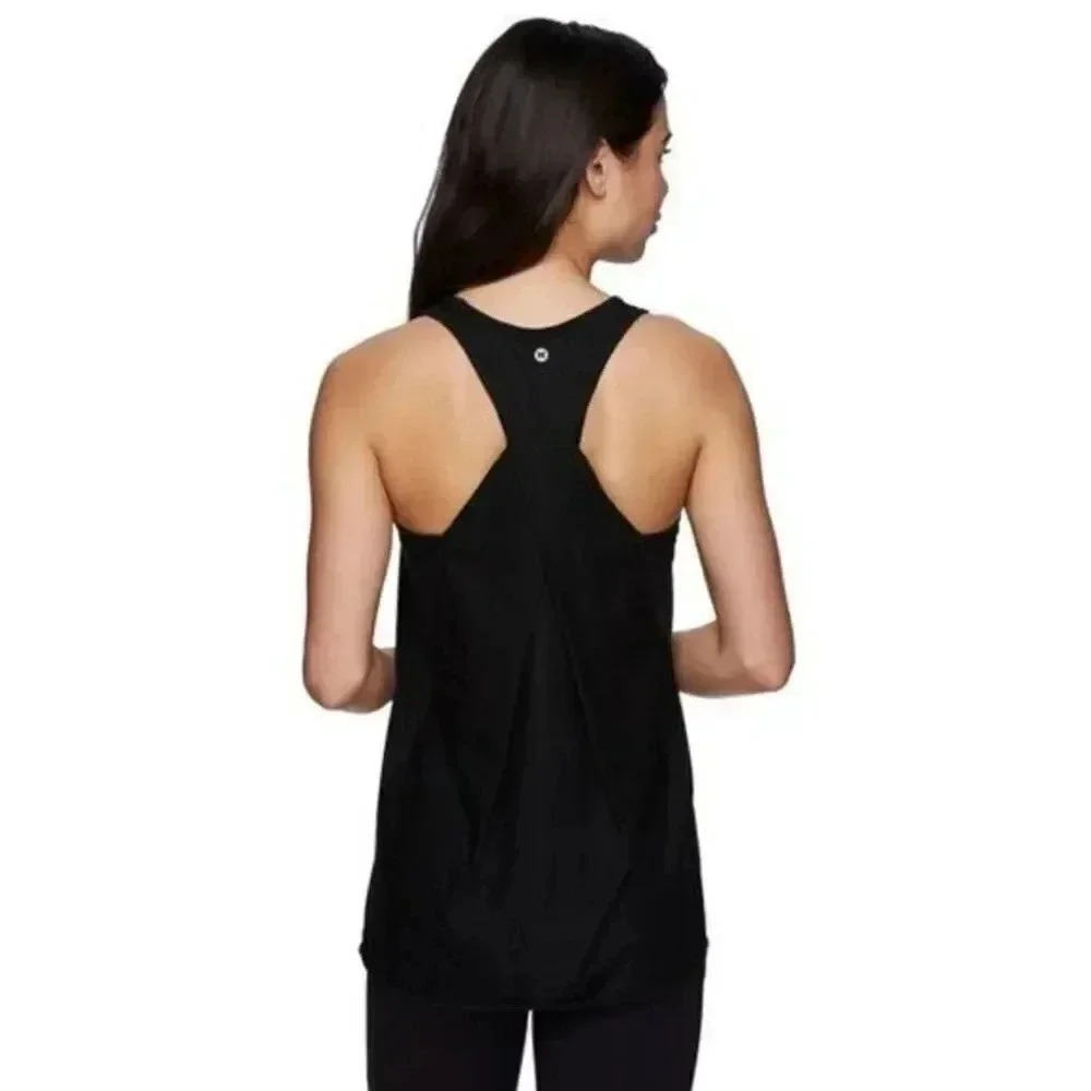Rbx Black Racerback Fitted Athletic Tank Top L